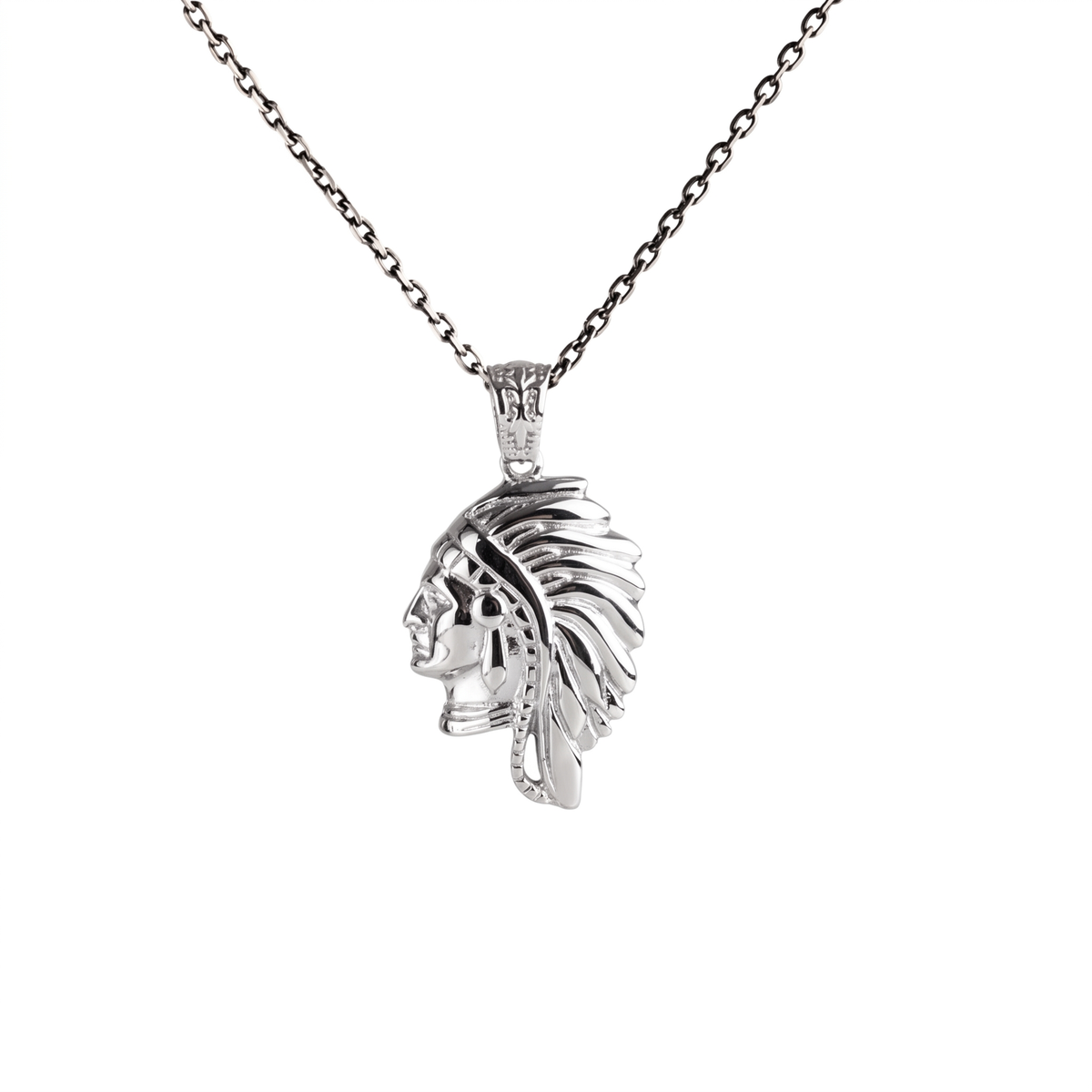 Tribal Chief Feathered Headdress Necklace  Necklace  Charmora Jewelry