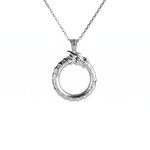 Ouroboros Dragon Eternal Cycle Necklace  Necklace  Charmora Jewelry