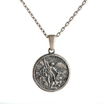 St Michael Archangel Relief Motif Jewelry Set  Charmora Jewelry