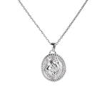 Wolf Guardian Medallion Necklace  Necklace  Charmora Jewelry
