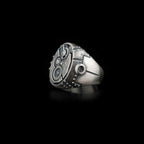 Sterling Silver Steampunk Gear Ring: Mechanical Gothic Jewelry   Charmora Jewelry