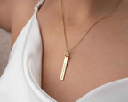 Sterling Silver Roman Numeral Necklace: Custom Date Pendant