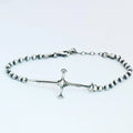 925 Sterling Silver Sword Bracelet – Handmade Warrior Jewelry for Men   Charmora Jewelry
