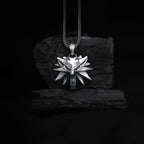 Sterling Silver Wolf Pendant Necklace | Viking Howling Wolf Men Jewelry   Charmora Jewelry
