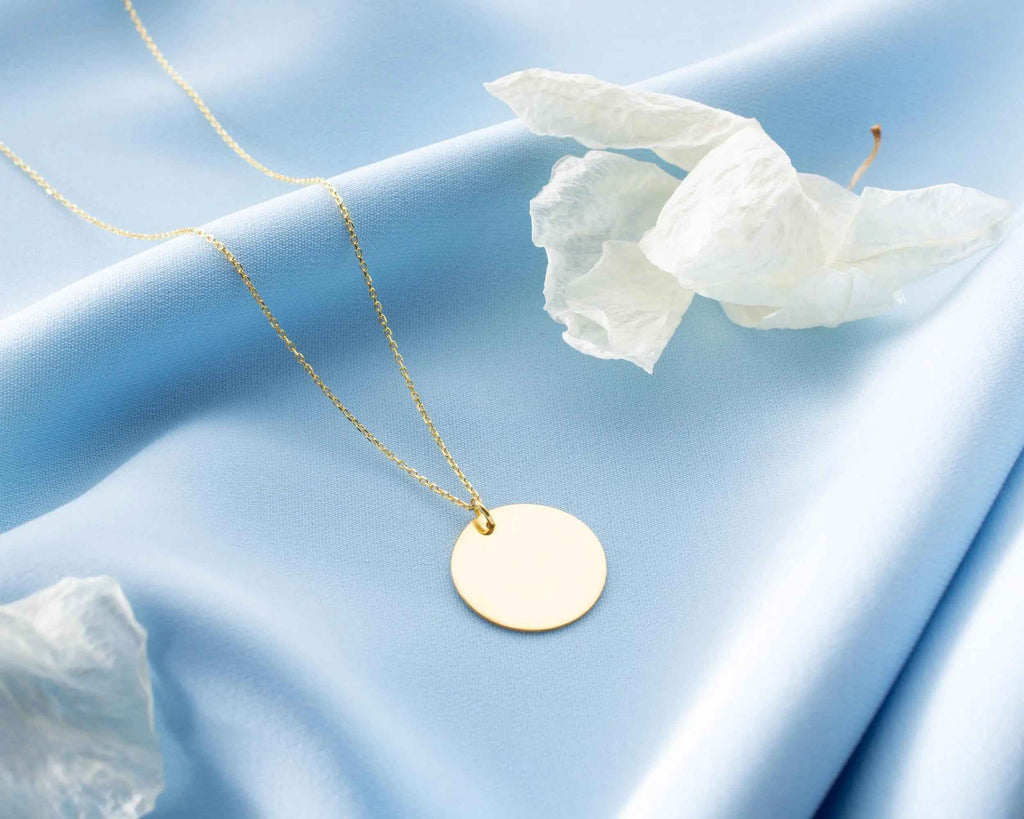 Dainty 18K Gold Over Sterling Silver Necklace: Elegant Women's Jewelry