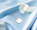 Dainty 18K Gold Over Sterling Silver Necklace: Elegant Women's Jewelry
