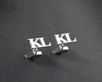 Personalized Sterling Silver Cufflinks, Handmade Wedding Gift   Charmora Jewelry