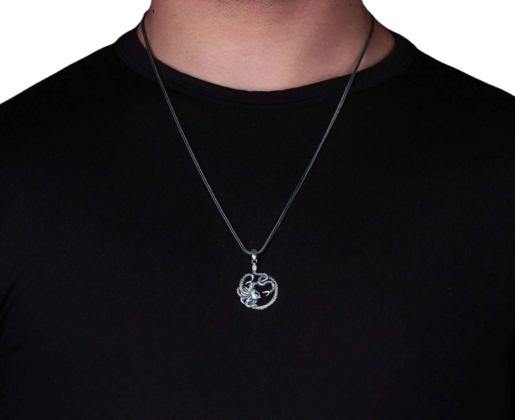 Sterling Silver Medusa Pendant Necklace: Greek Mythology Jewelry Gift