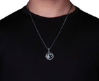Sterling Silver Medusa Pendant Necklace: Greek Mythology Jewelry Gift