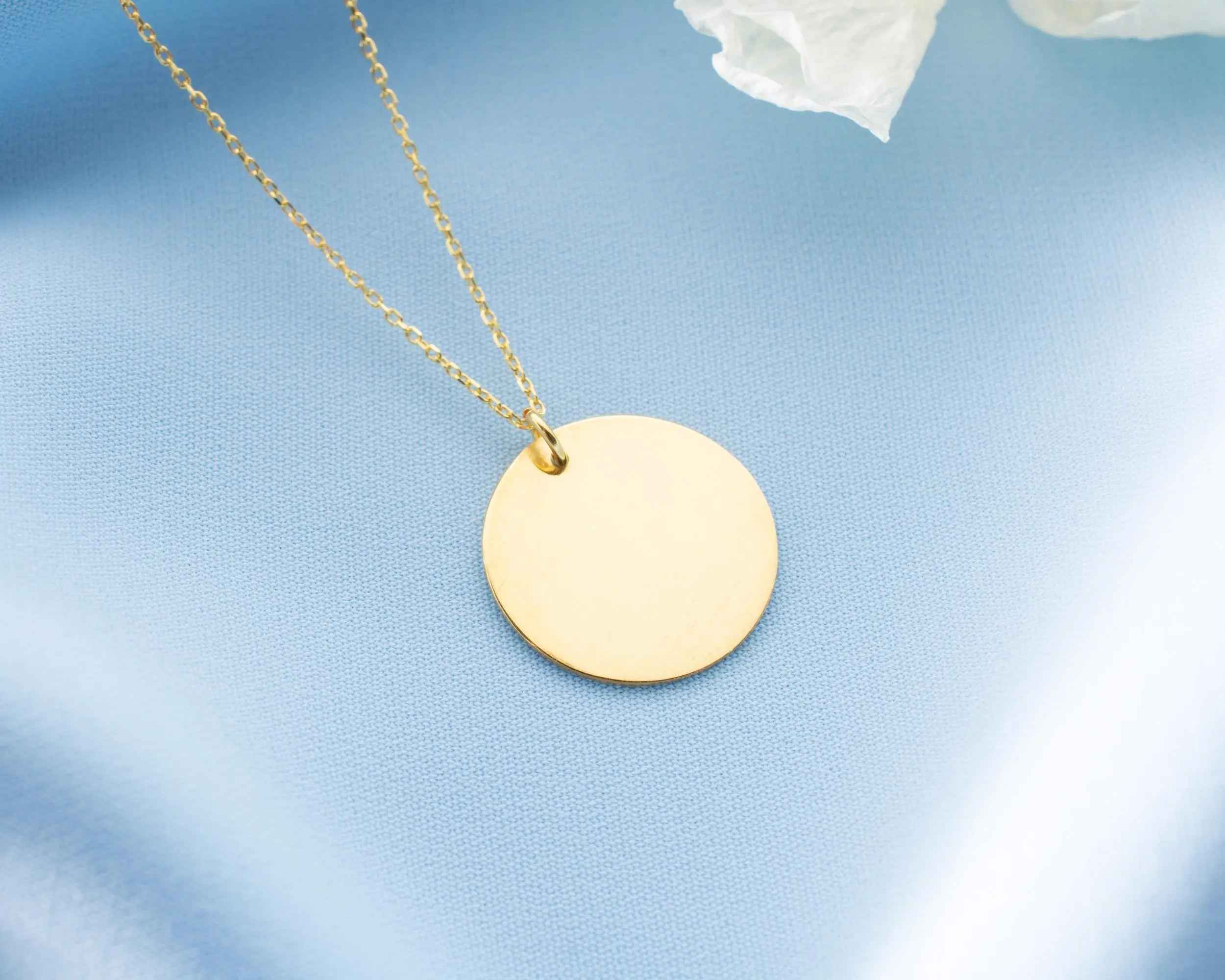 Dainty 18K Gold Over Sterling Silver Necklace: Elegant Women's Jewelry