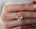 Sterling Silver Gay Pride Necklace: LGBT Jewelry Gift