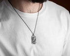 Sterling Silver Ganesha Pendant Necklace, Handmade Hindu Jewelry