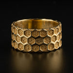 Honeycomb Hexagon Ring  Ring  Charmora Jewelry
