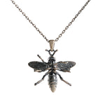 Queen Bee Necklace and Honeycomb Hexagon Ring Jewelry Set  Ring  Charmora Jewelry
