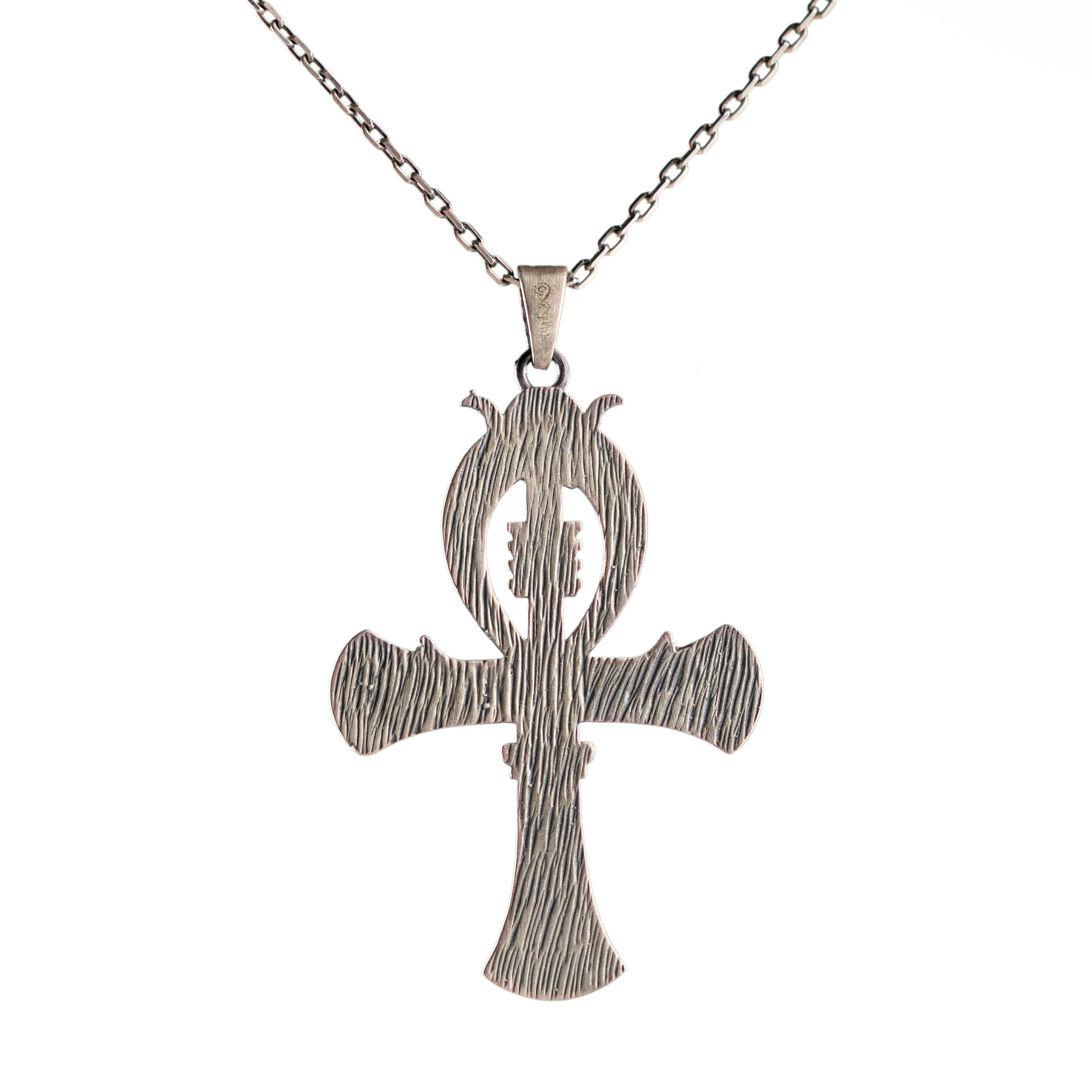 Ankh Eye of Horus Necklace and Pharaoh Ring Jewelry Set  Ring  Charmora Jewelry