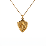 Spartan Warrior Shield Necklace  Necklace  Charmora Jewelry