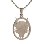 Sculpted Hannya Mask Necklace  Necklace  Charmora Jewelry