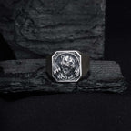 Oxidized Sterling Silver Bear Ring - Animal Lover Jewelry   Charmora Jewelry
