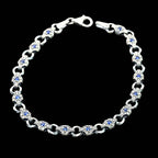 925 Sterling Silver Men’s Bracelet with Zircon Stone – Durable Chain Gift for Him