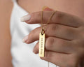 Personalized Sterling Silver Roman Numeral Date Necklace