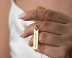 Personalized Sterling Silver Roman Numeral Date Necklace