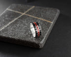 Honeycomb Sterling Silver Ring: Geometric Beehive Jewelry Men   Charmora Jewelry