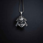 Oxidized Sterling Silver Skull Necklace - Handmade Men's Jewelry