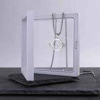 Sterling Silver Saturn Planet Necklace: Galaxy Pendant for Men