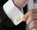 Personalized Sterling Silver Cufflinks: Wedding, Groomsmen Gift   Charmora Jewelry