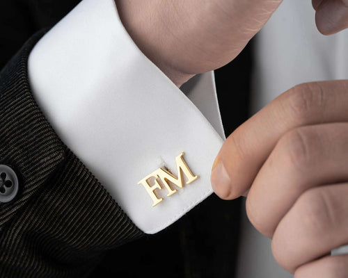 Personalized Sterling Silver Cufflinks: Wedding, Groomsmen Gift   Charmora Jewelry