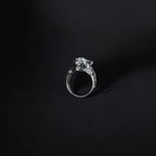 Sterling Silver Wolf Head Ring: Handcrafted Animal Jewelry   Charmora Jewelry