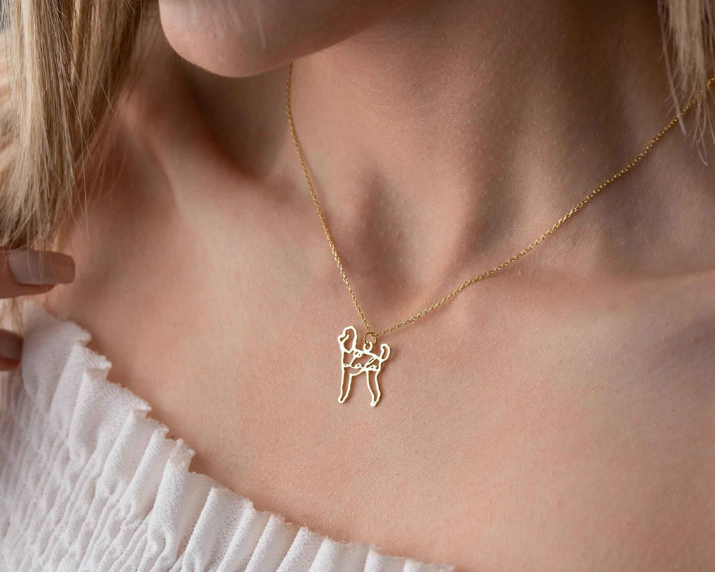 Custom Dog Name Necklace: Sterling Silver Pet Memorial Jewelry