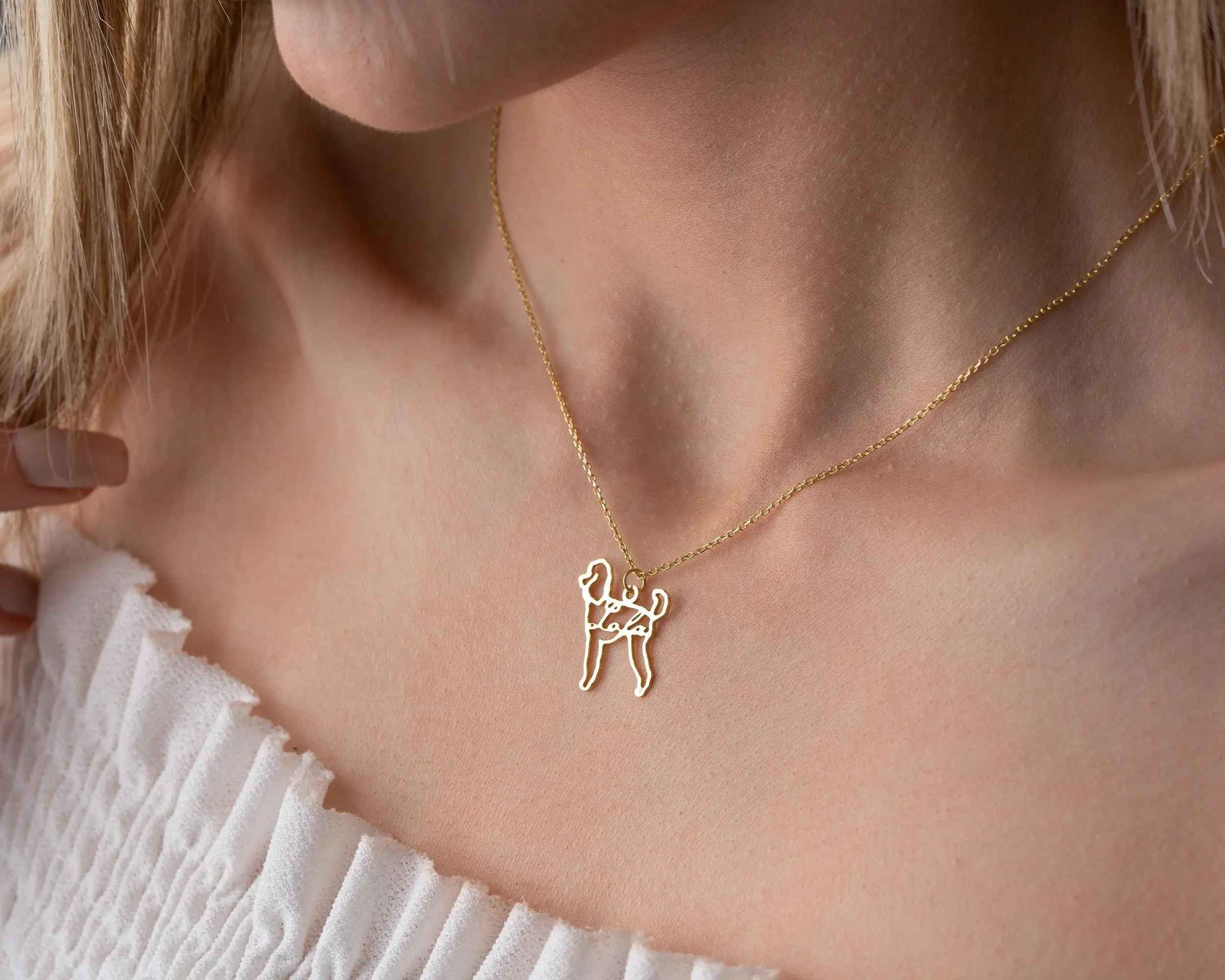 Custom Dog Name Necklace: Sterling Silver Pet Memorial Jewelry