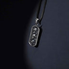 Sterling Silver Three Wise Skulls Necklace: Gothic Pendant Jewelry