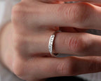 Sterling Silver Custom Name Ring: Personalized Engraved Gift