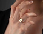 Solid Gold Transgender Symbol Ring: LGBTQ Pride Jewelry