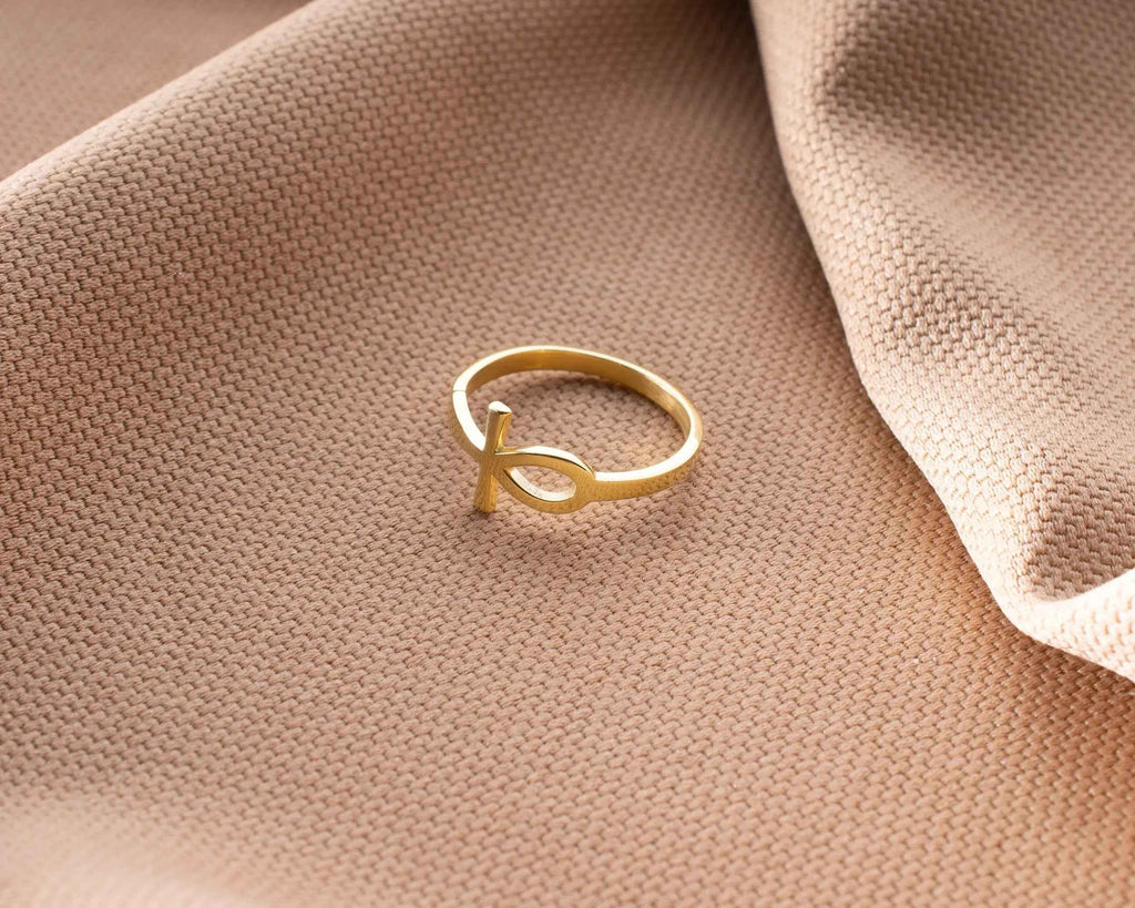 Sterling Silver Ankh Ring: Egyptian Symbol Jewelry