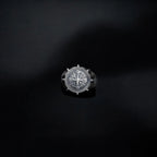 Sterling Silver Compass Ring: Nautical Fidget Jewelry, Unisex Band   Charmora Jewelry