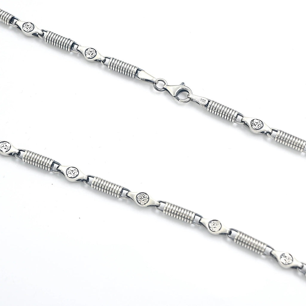 Oxidized Sterling Silver Mens Necklace: Handmade Pendant Jewelry   Charmora Jewelry