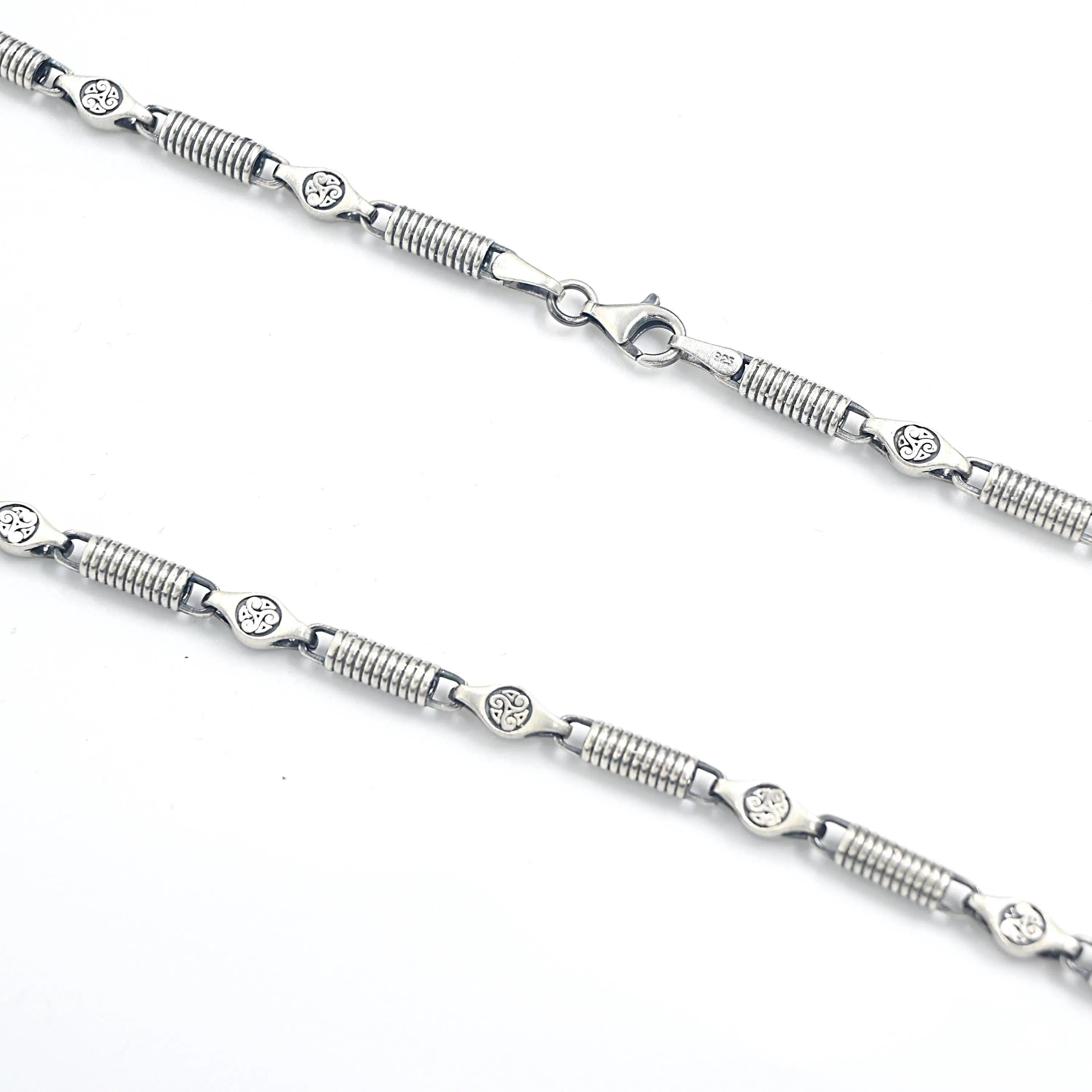 Oxidized Sterling Silver Mens Necklace: Handmade Pendant Jewelry   Charmora Jewelry