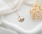 Sterling Silver Mountain Coin Necklace: Night Court Pendant