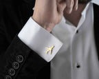 Sterling Silver Airplane Cufflinks, Groom Wedding Gift