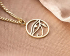 Silver Eye of Horus Necklace: Egyptian Pendant, Historical Pendant