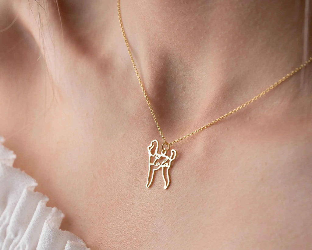 Custom Dog Name Necklace: Sterling Silver Pet Memorial Jewelry