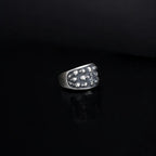 Sterling Silver Skull Ring: Memento Mori Biker Ring, Gothic Jewelry   Charmora Jewelry