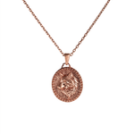 Wolf Guardian Medallion Necklace  Necklace  Charmora Jewelry