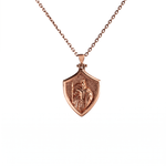 Spartan Warrior Shield Necklace  Necklace  Charmora Jewelry