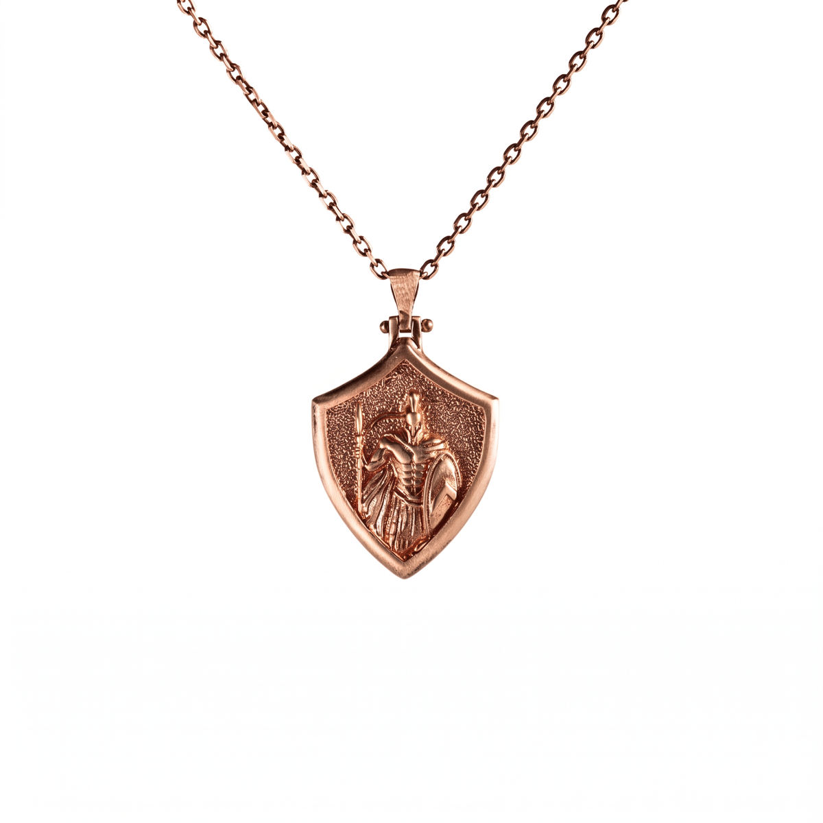 Spartan Warrior Shield Necklace  Necklace  Charmora Jewelry