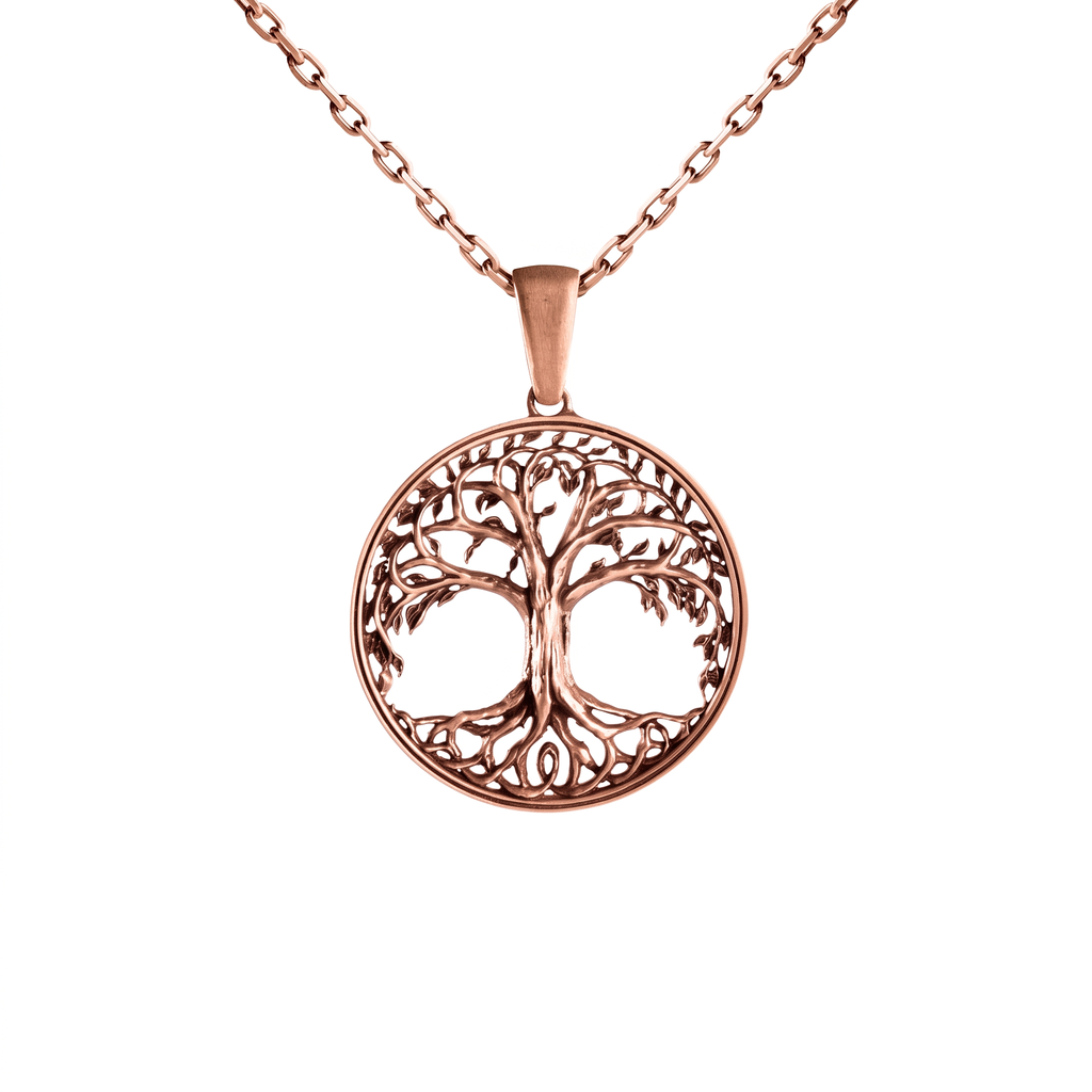 Yggdrasil Tree of Life Relief Necklace  Necklace  Charmora Jewelry