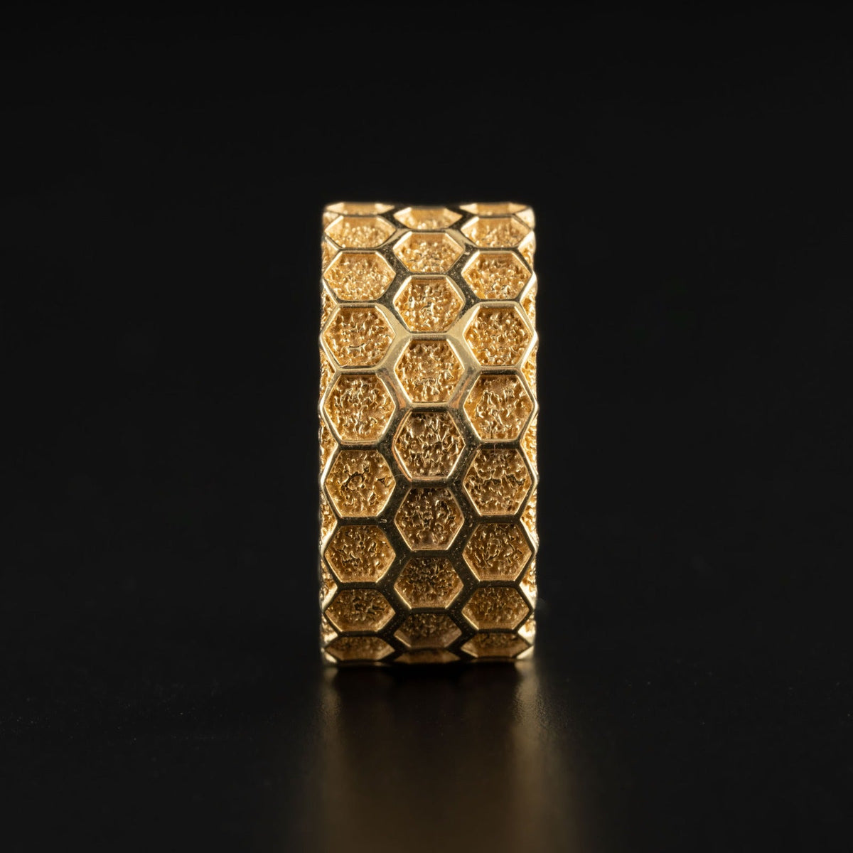 Honeycomb Hexagon Ring  Ring  Charmora Jewelry